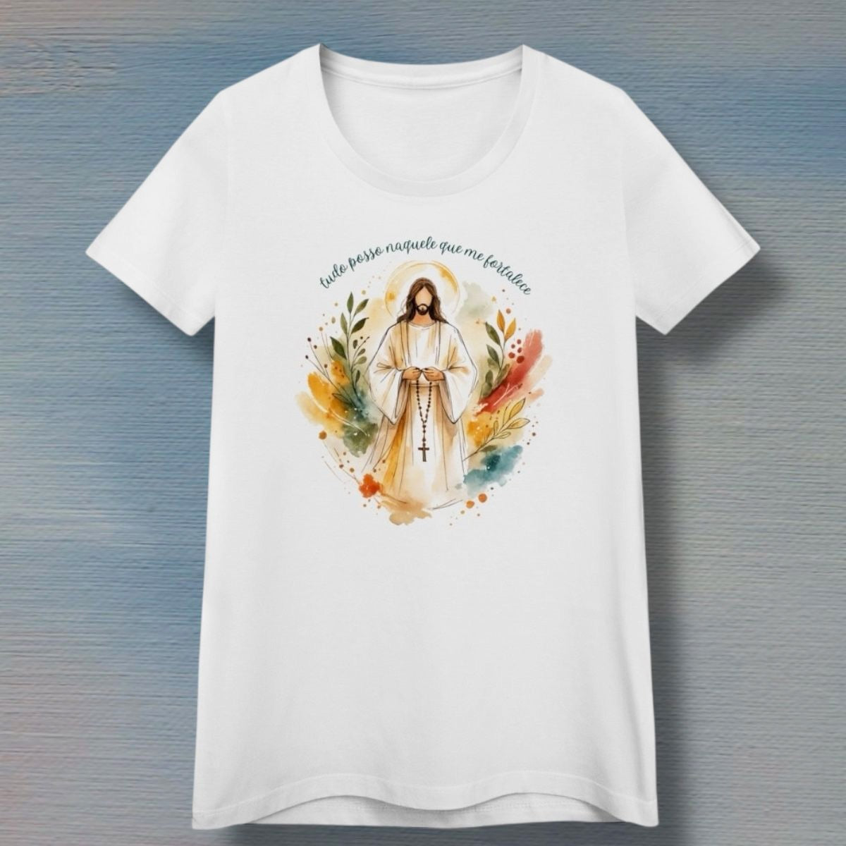 Camiseta Baby Long - Tudo posso