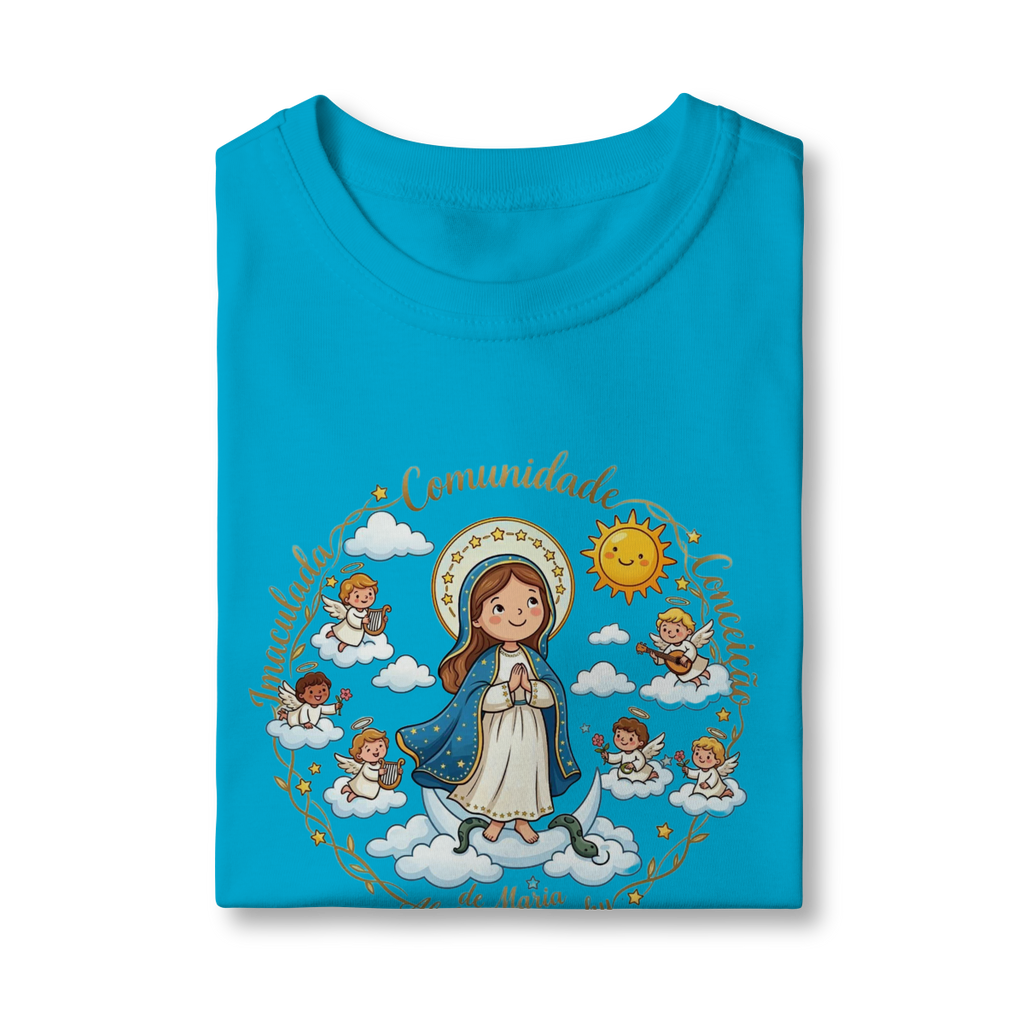 Camisa infantil Imaculadinha - Comunidade Imaculada Conceição de Maria