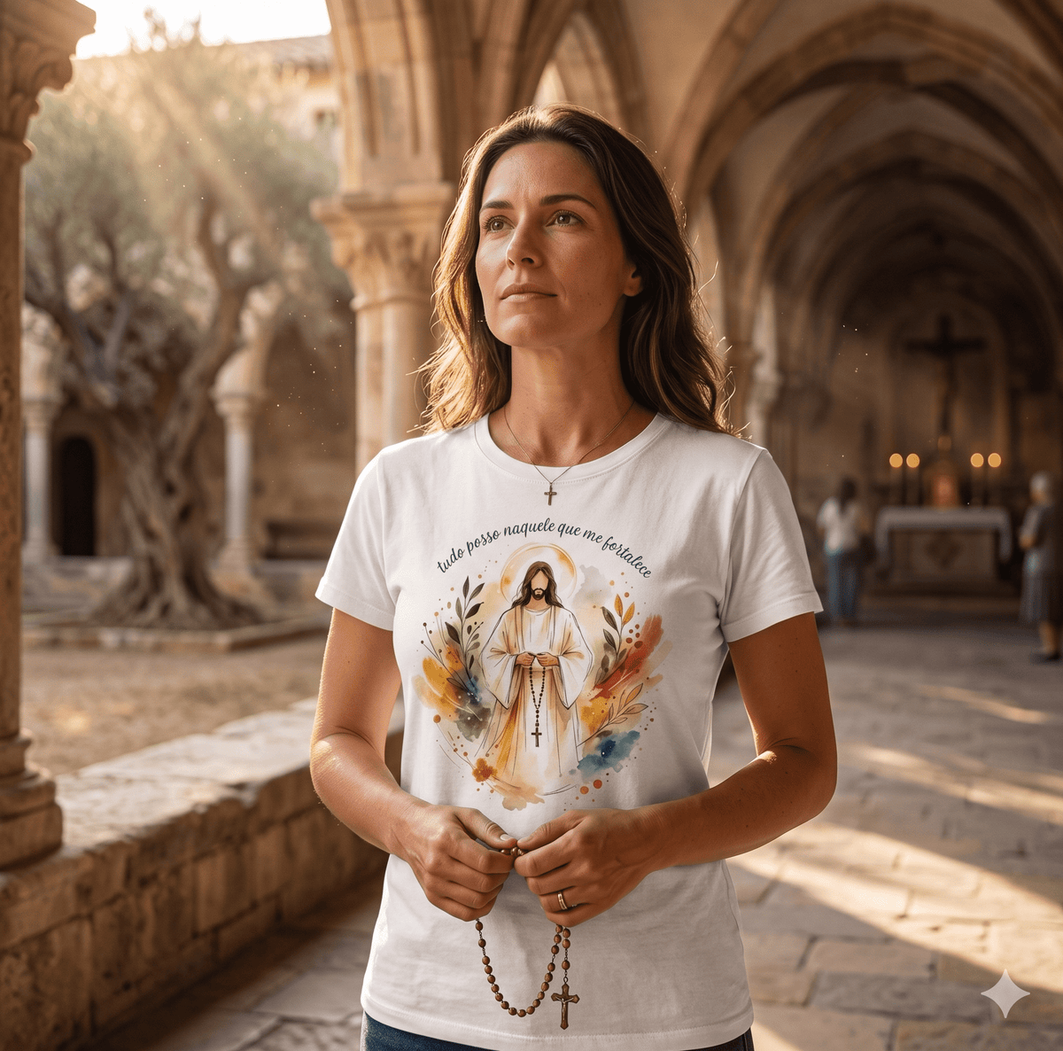 Baby Long Católica Tudo Posso – Filipenses 4:13 | Pray Style - Pray Style