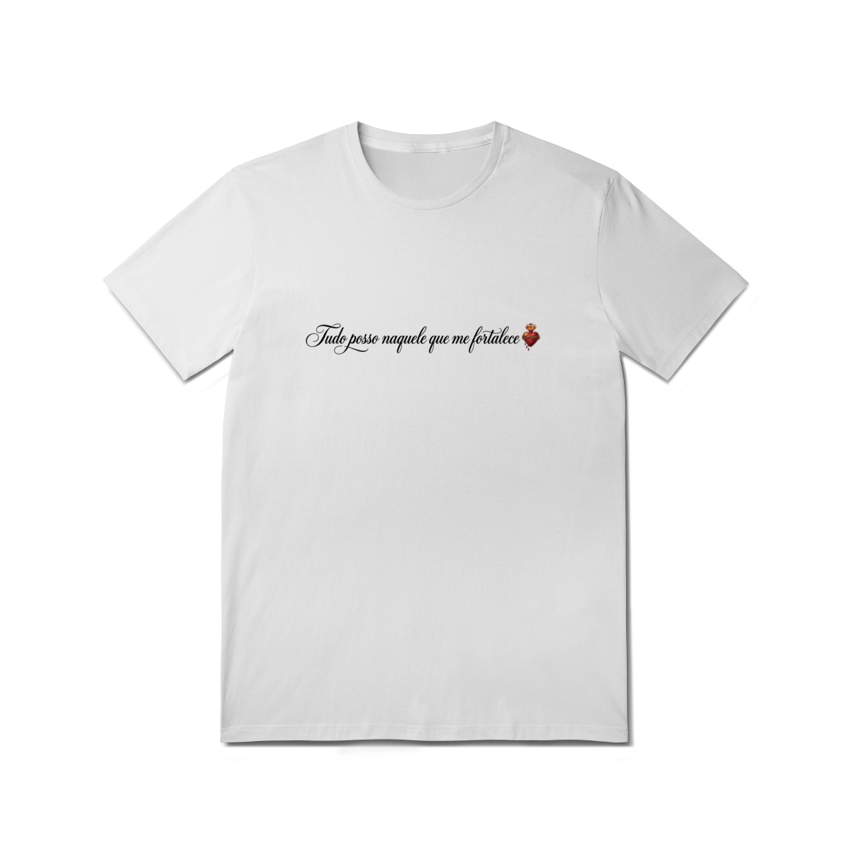 "Camiseta Católica Filipenses 4:13 – Tudo Posso Naquele que Me Fortalece | Pray Style".