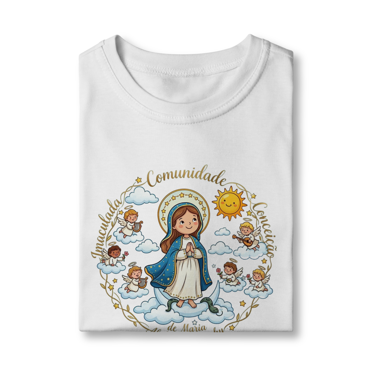 Camisa infantil Imaculadinha - Comunidade Imaculada Conceição de Maria