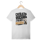 Camiseta Católico, Vascaíno e Filho de Maria - Dourado | Pray Style