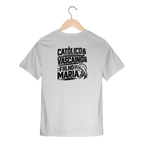 Camiseta Católico, Vascaíno e Filho de Maria | Pray Style | Quality Infantil