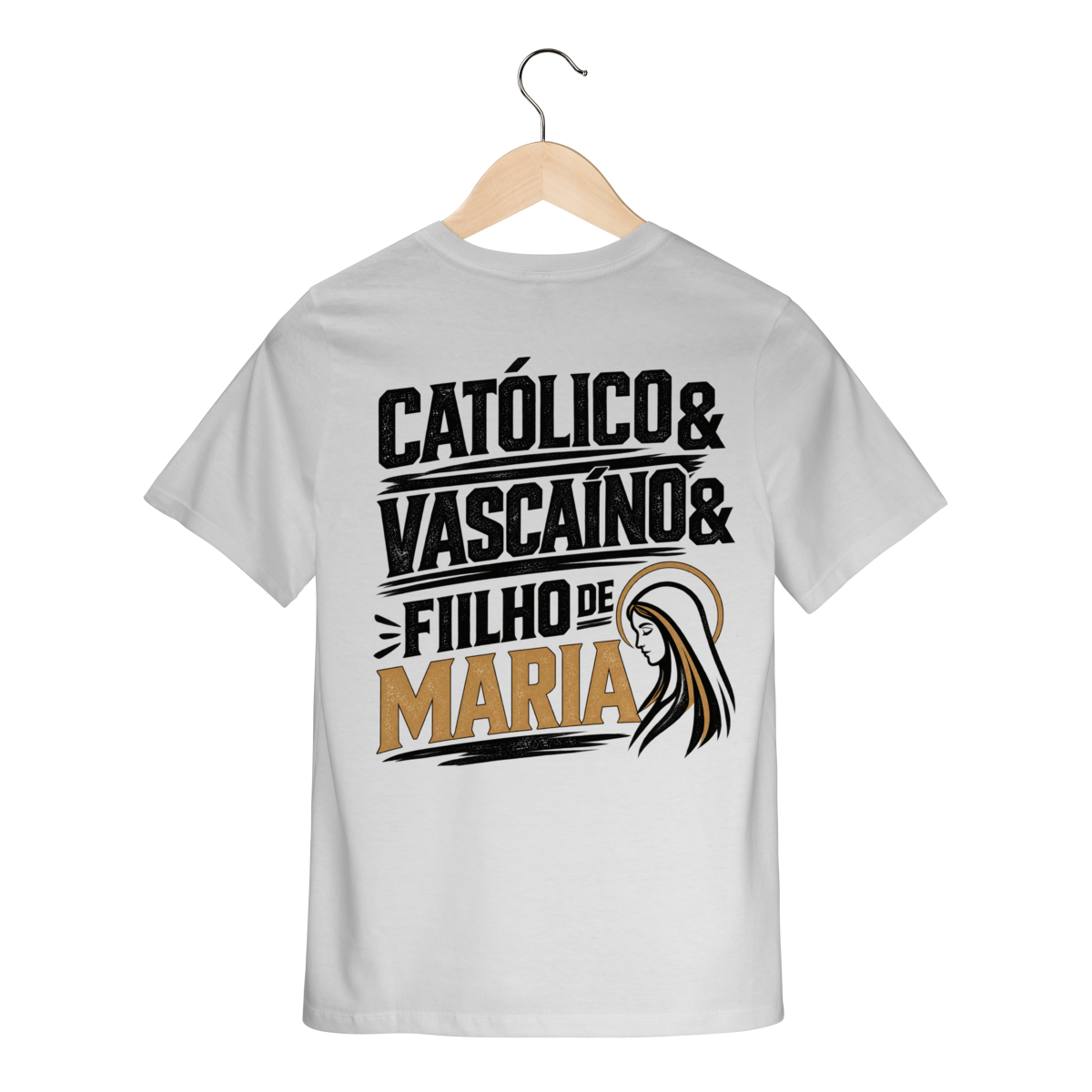 Camiseta Católico, Vascaíno e Filho de Maria | Pray Style