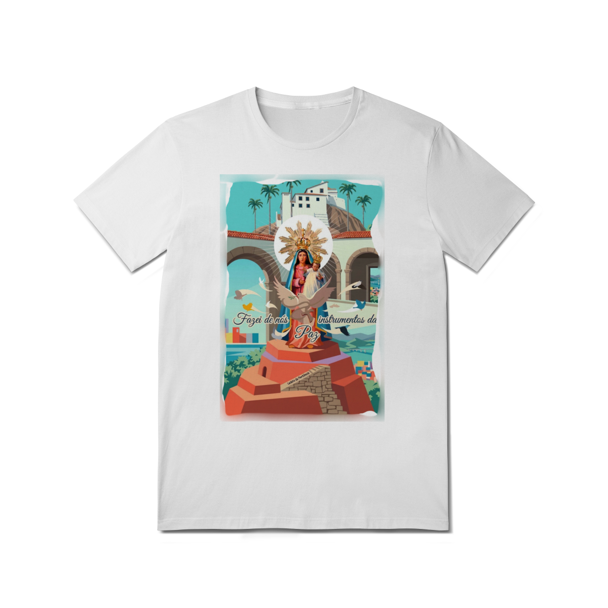 Camiseta Convento da Penha | Pray Style (estampa na frente)