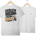 Camiseta Católico, Vascaíno e Filho de Maria - Dourado | Pray Style