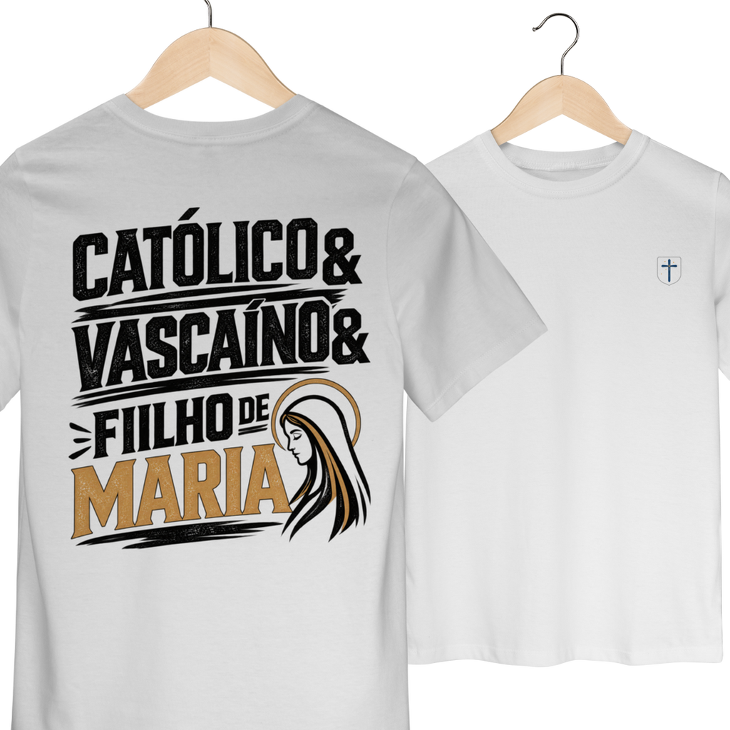 Camiseta Católico, Vascaíno e Filho de Maria | Pray Style