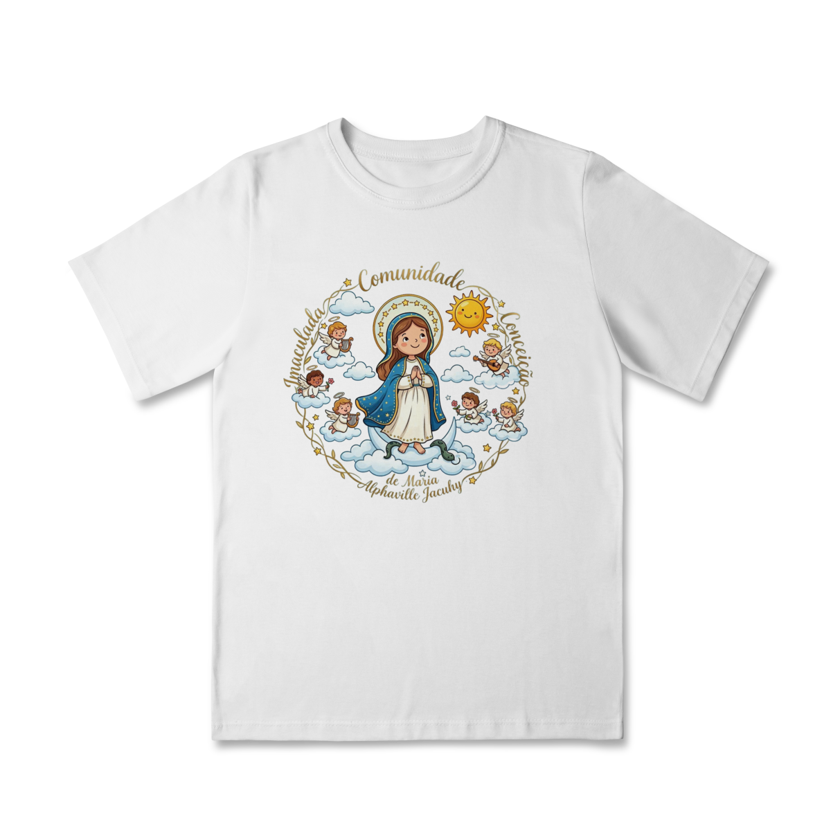 Camisa infantil Imaculadinha - Comunidade Imaculada Conceição de Maria