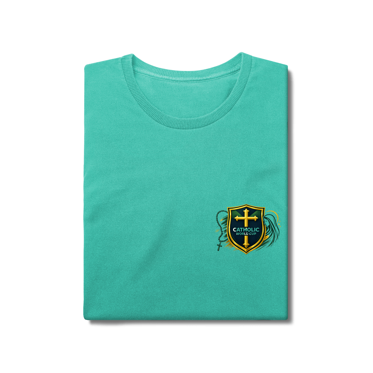 Brasil de Fé | Camisa 10 Adulto Estonada – Coleção 2026 - Pray Style