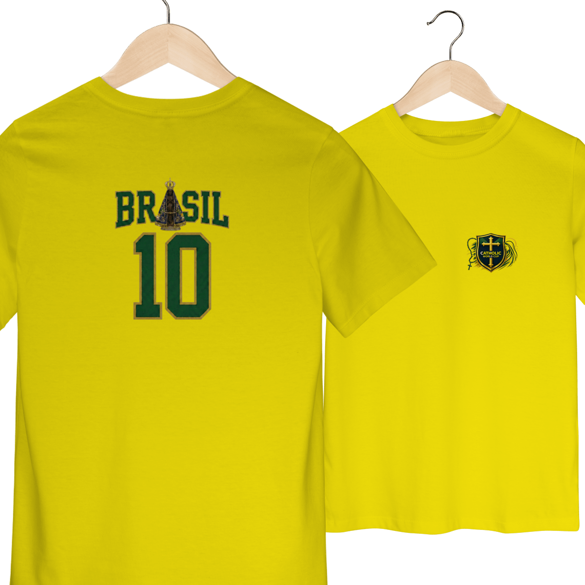 Brasil de Fé | Camisa 10 | Infantil Quality (2 a 8) – Coleção 2026 - Pray Style