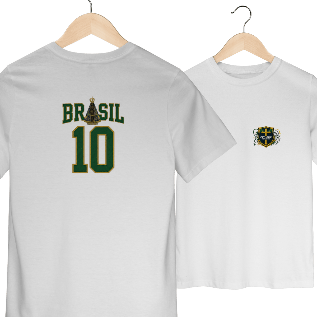 Brasil de Fé | Camisa 10 | Infantil Quality (2 a 8) – Coleção 2026 - Pray Style