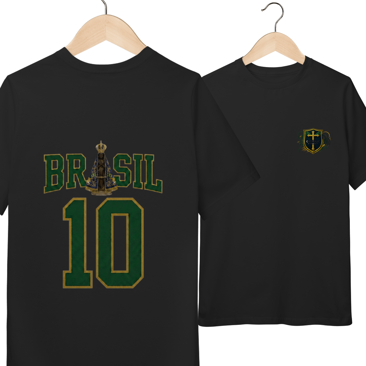 Brasil de Fé | Camisa 10 | Quality Infantil (10 A 14) – Coleção 2026 - Pray Style