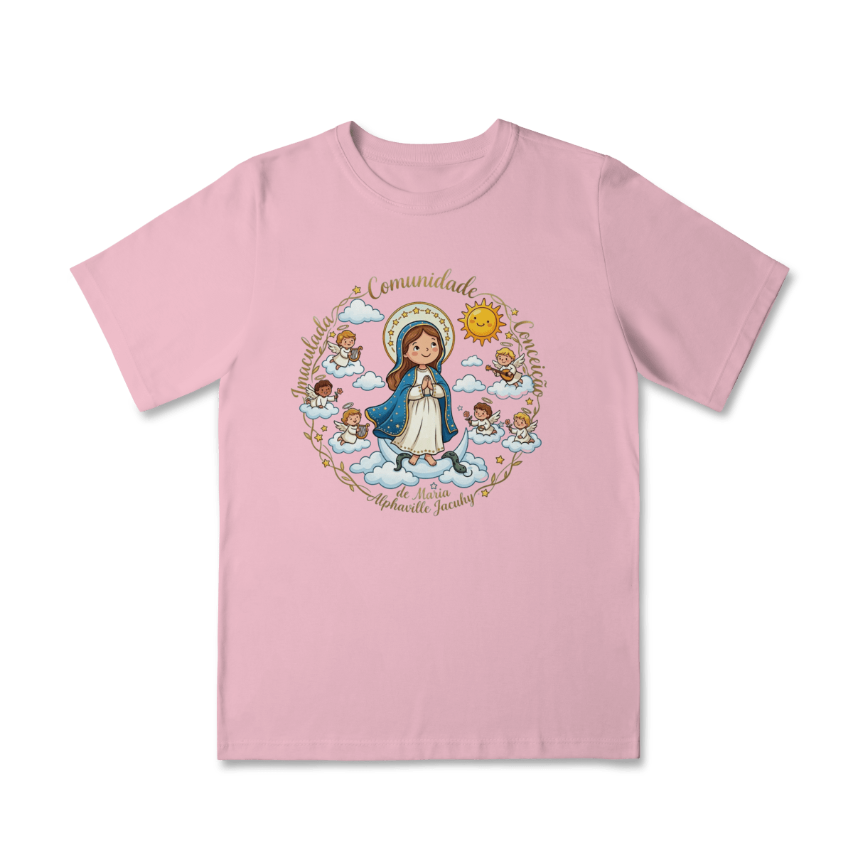 Camisa infantil Imaculadinha - Comunidade Imaculada Conceição de Maria - Pray Style