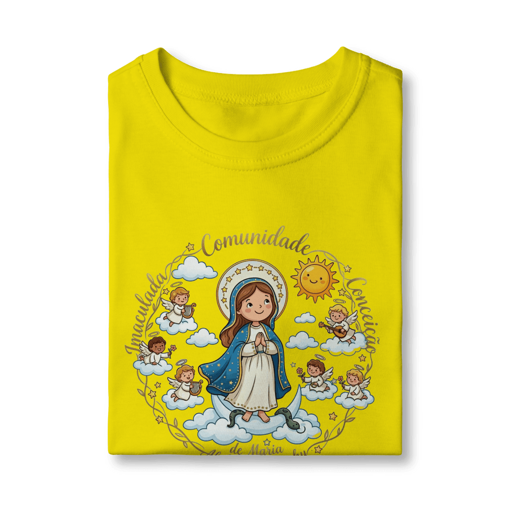 Camisa infantil Imaculadinha - Comunidade Imaculada Conceição de Maria - Pray Style