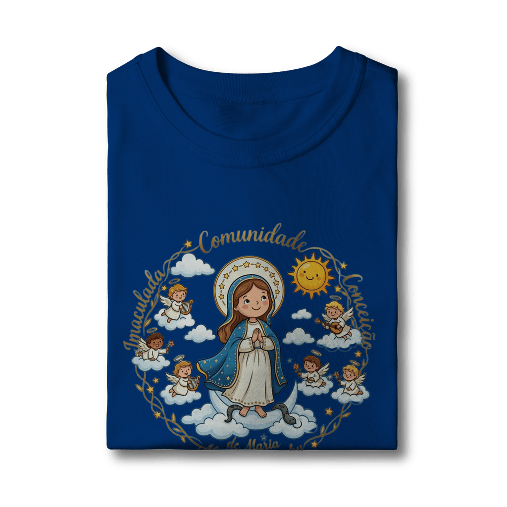 Camisa infantil Imaculadinha - Comunidade Imaculada Conceição de Maria - Pray Style