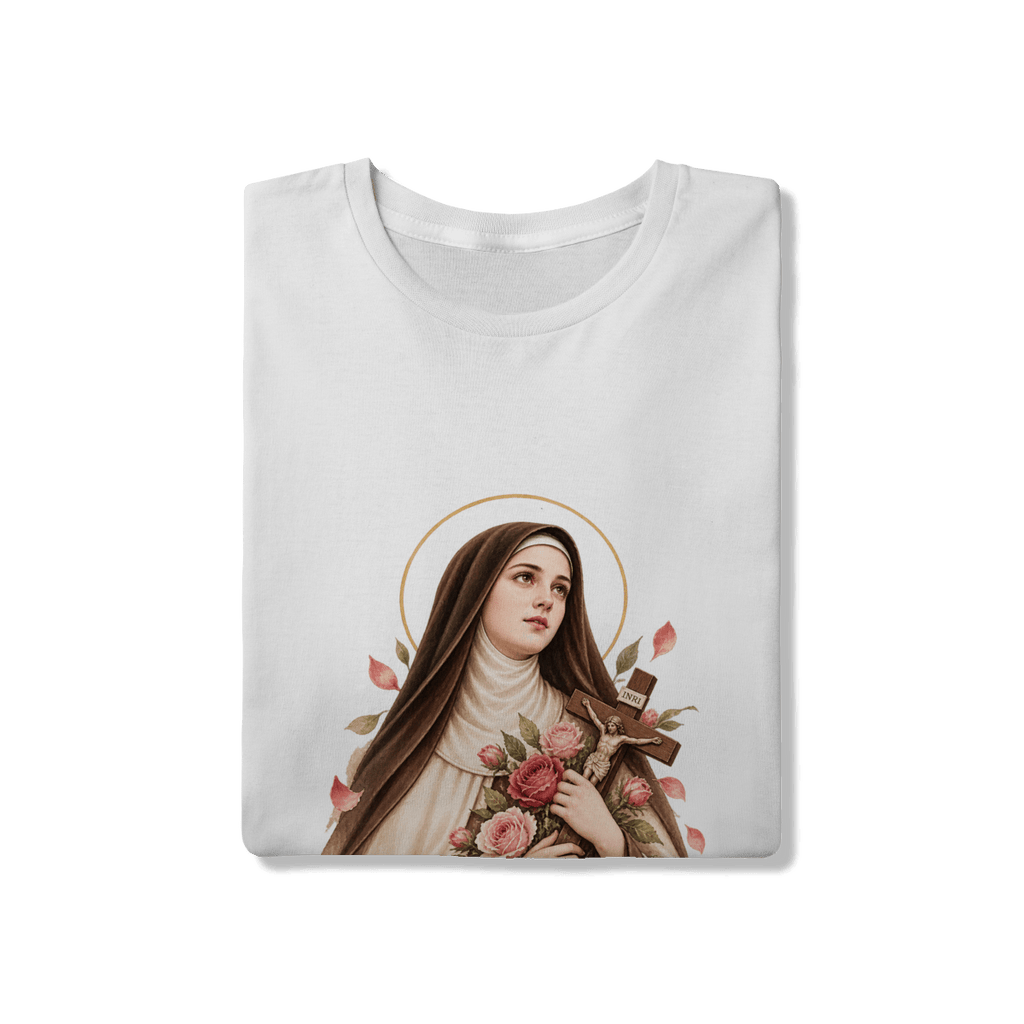 Camiseta Católica Santa Teresinha do Menino Jesus | Pray Style - Pray Style