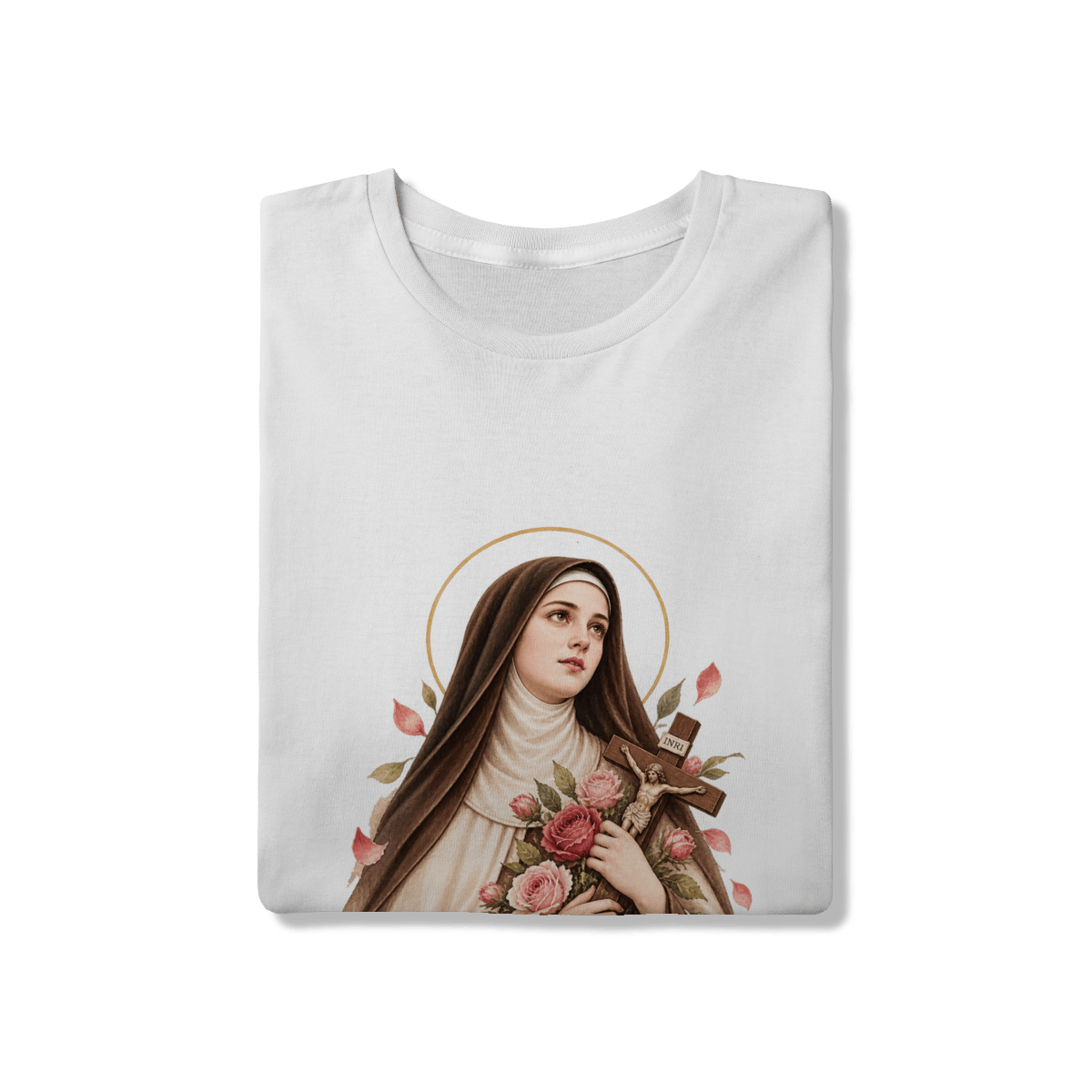 Camiseta Católica Santa Teresinha do Menino Jesus | Pray Style - Pray Style