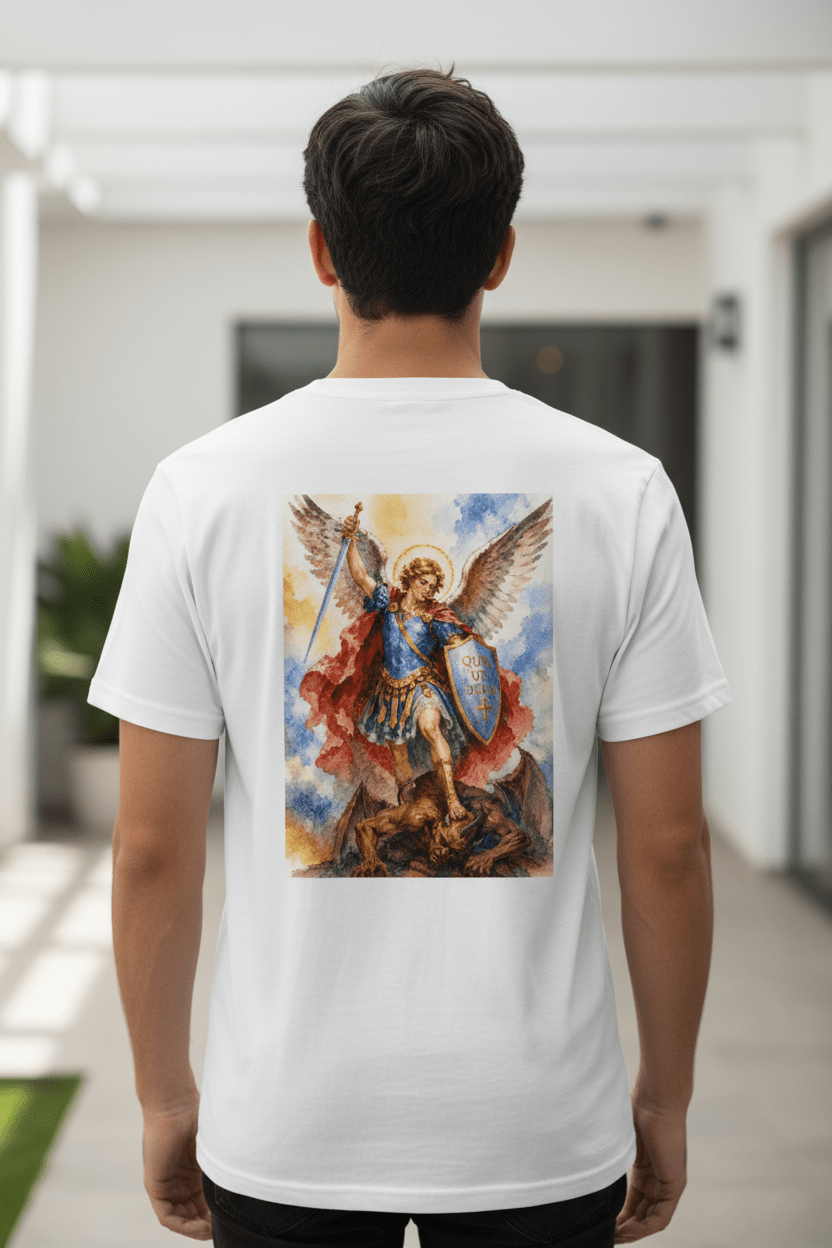 Camiseta Católica São Miguel Arcanjo | Pray Style - Pray Style