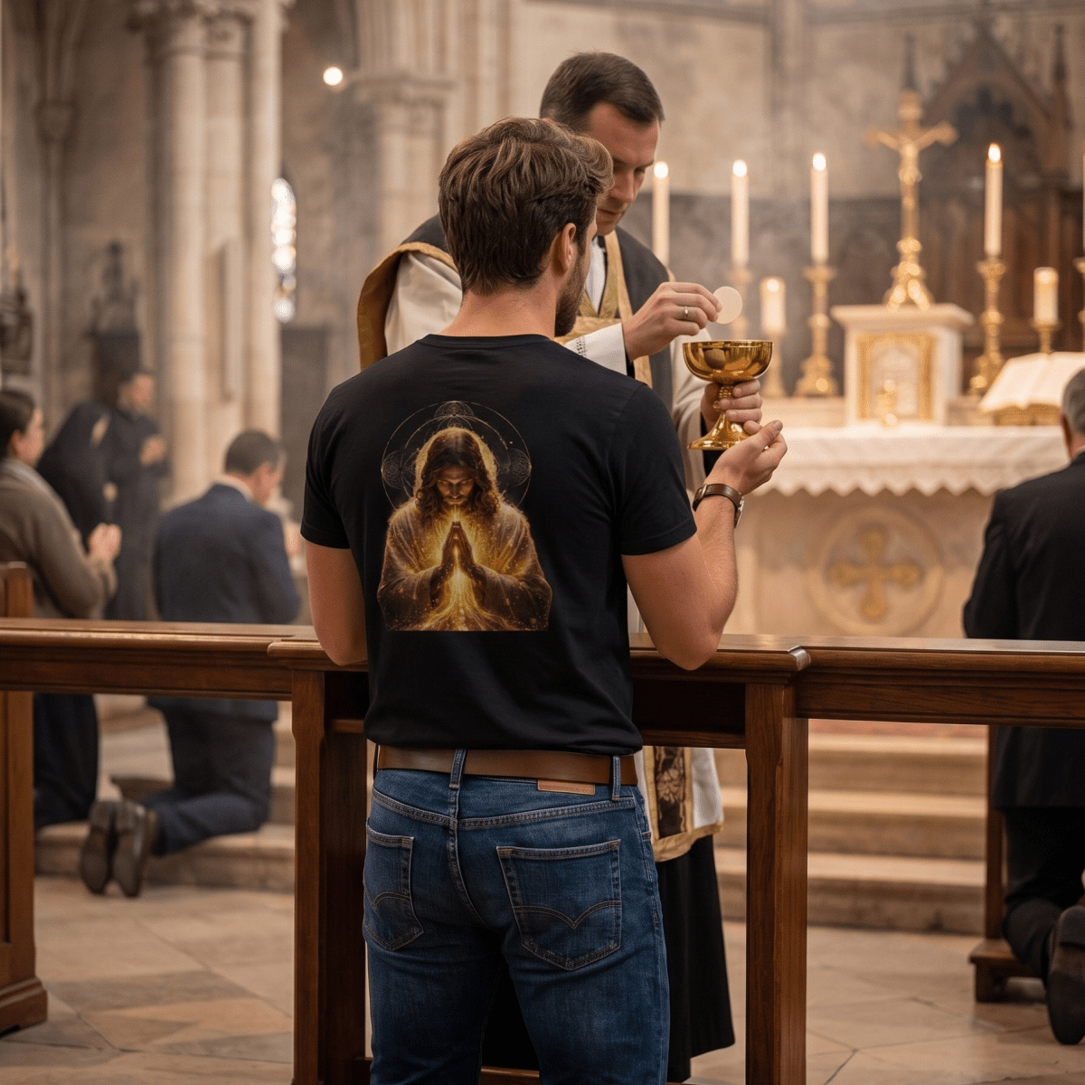 Camiseta Cristo Orante - Pray Style