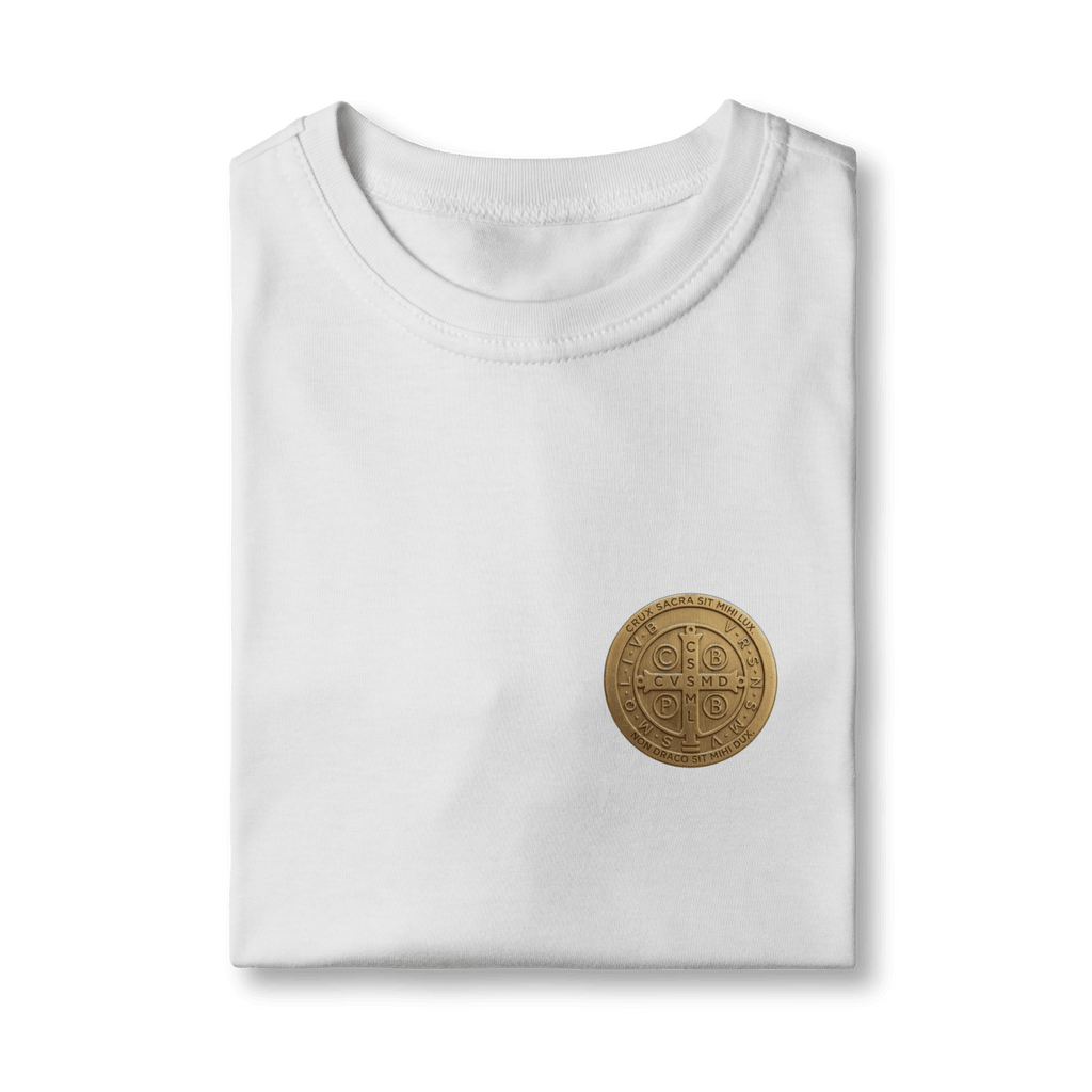 Camiseta Infantil Medalha de São Bento - Pray Style
