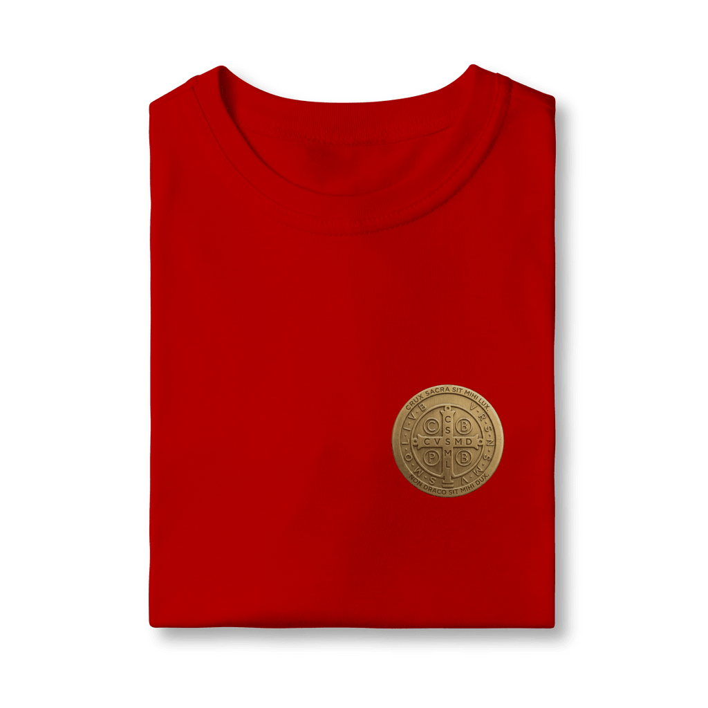 Camiseta Infantil Medalha de São Bento - Pray Style