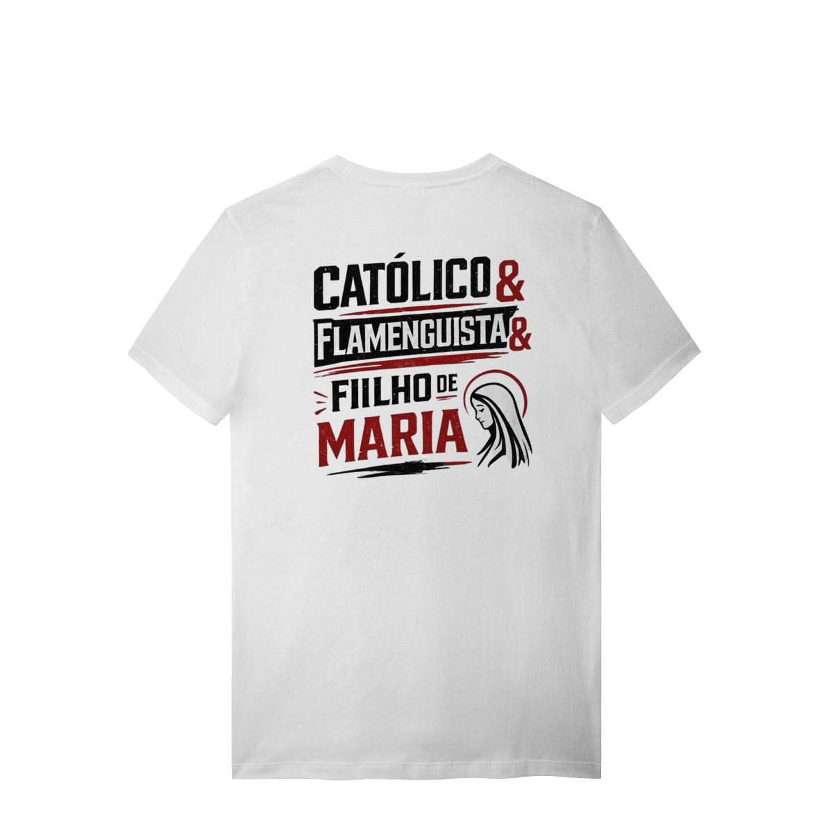 Camiseta Masculina Católico Flamenguista - Pray Style