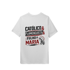 Camiseta Masculina Infantil Católico Flamenguista - Pray Style