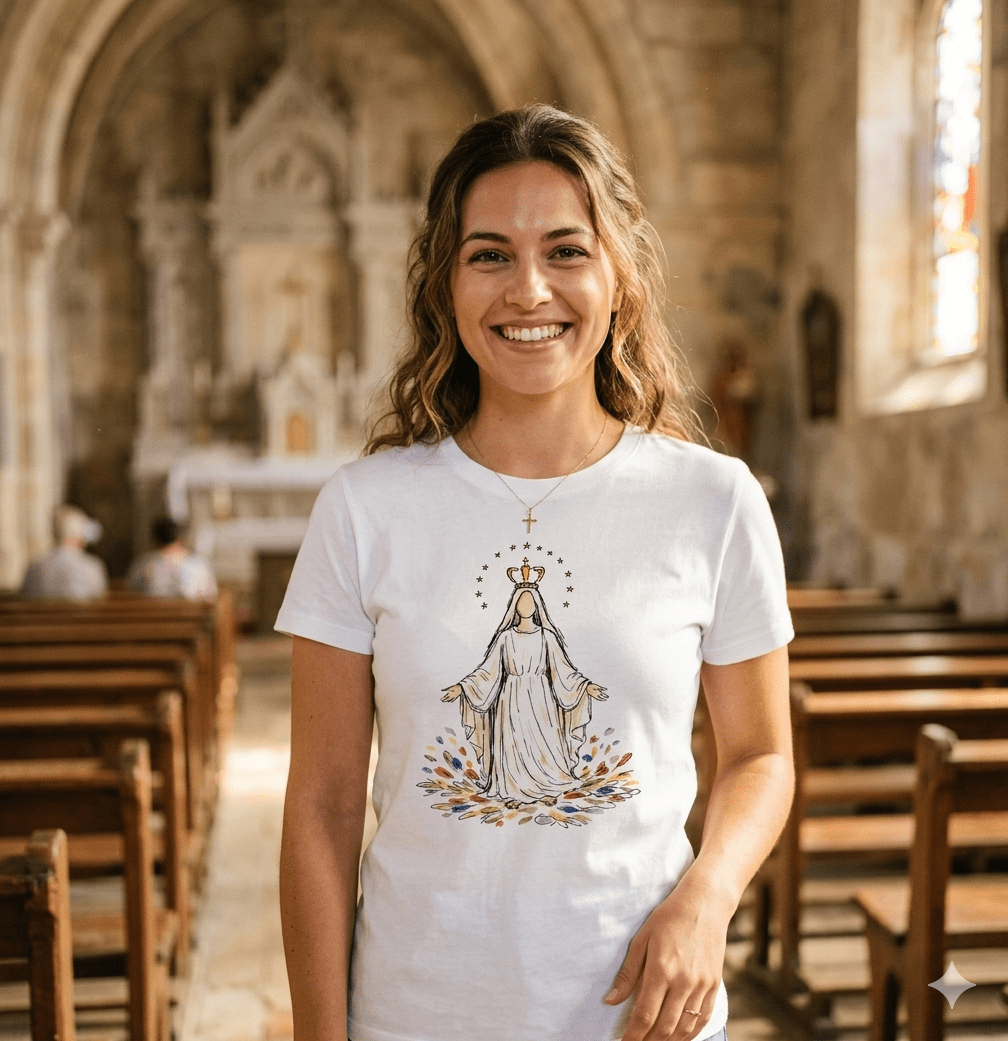 Camiseta - Nossa Senhora - Pray Style