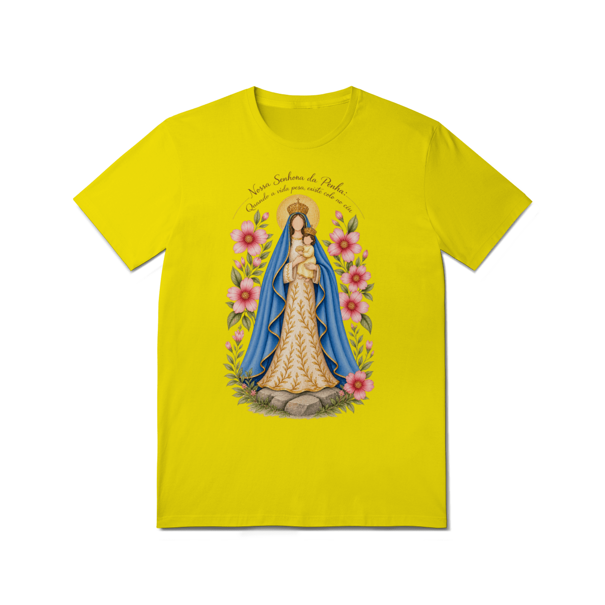 Camiseta Nossa Senhora da Penha – Devoção e Fé - Pray Style
