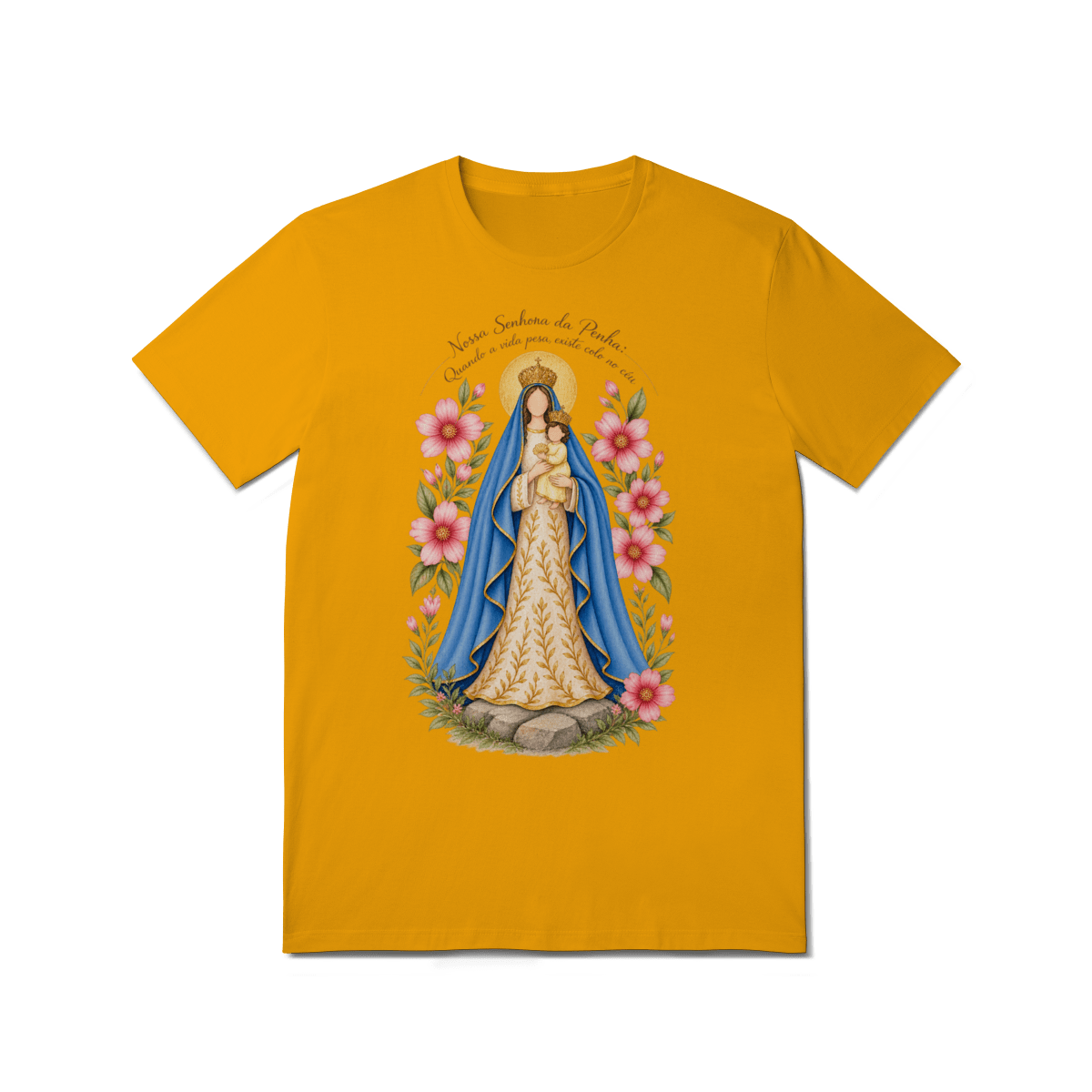 Camiseta Nossa Senhora da Penha – Devoção e Fé - Pray Style