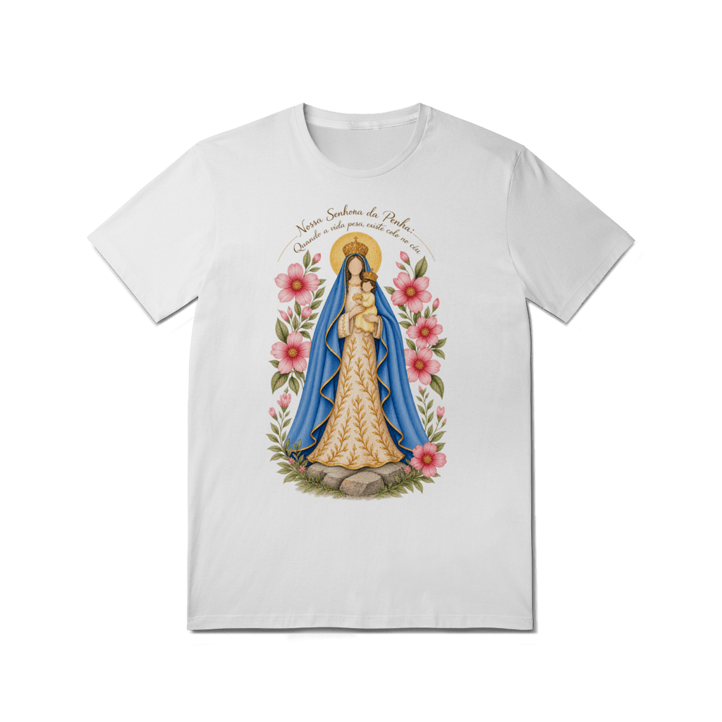 Camiseta Nossa Senhora da Penha – Devoção e Fé - Pray Style