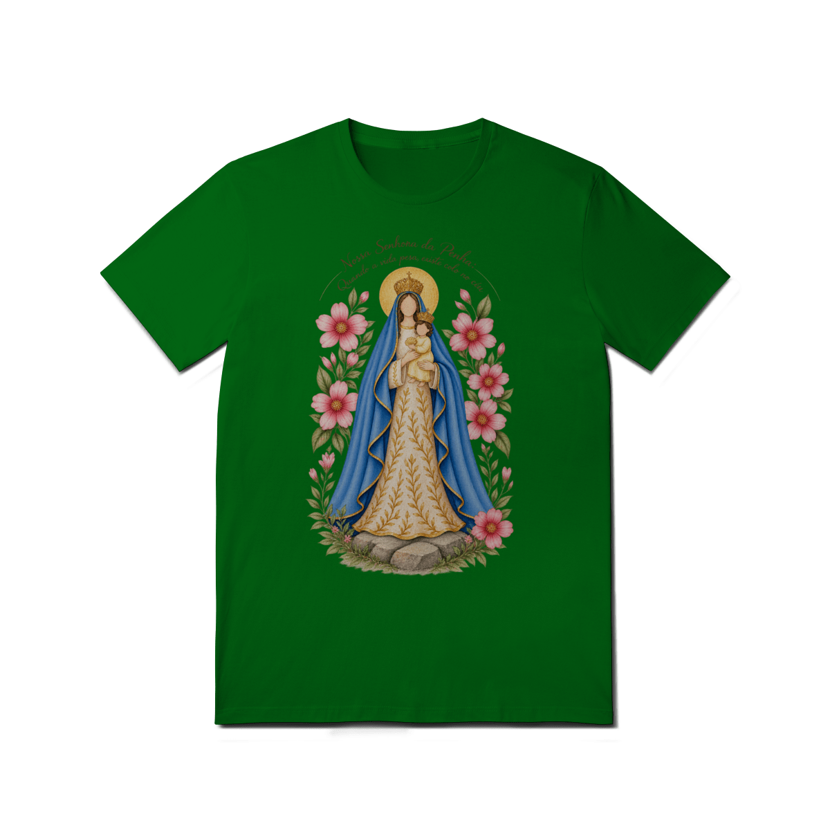 Camiseta Nossa Senhora da Penha – Devoção e Fé - Pray Style
