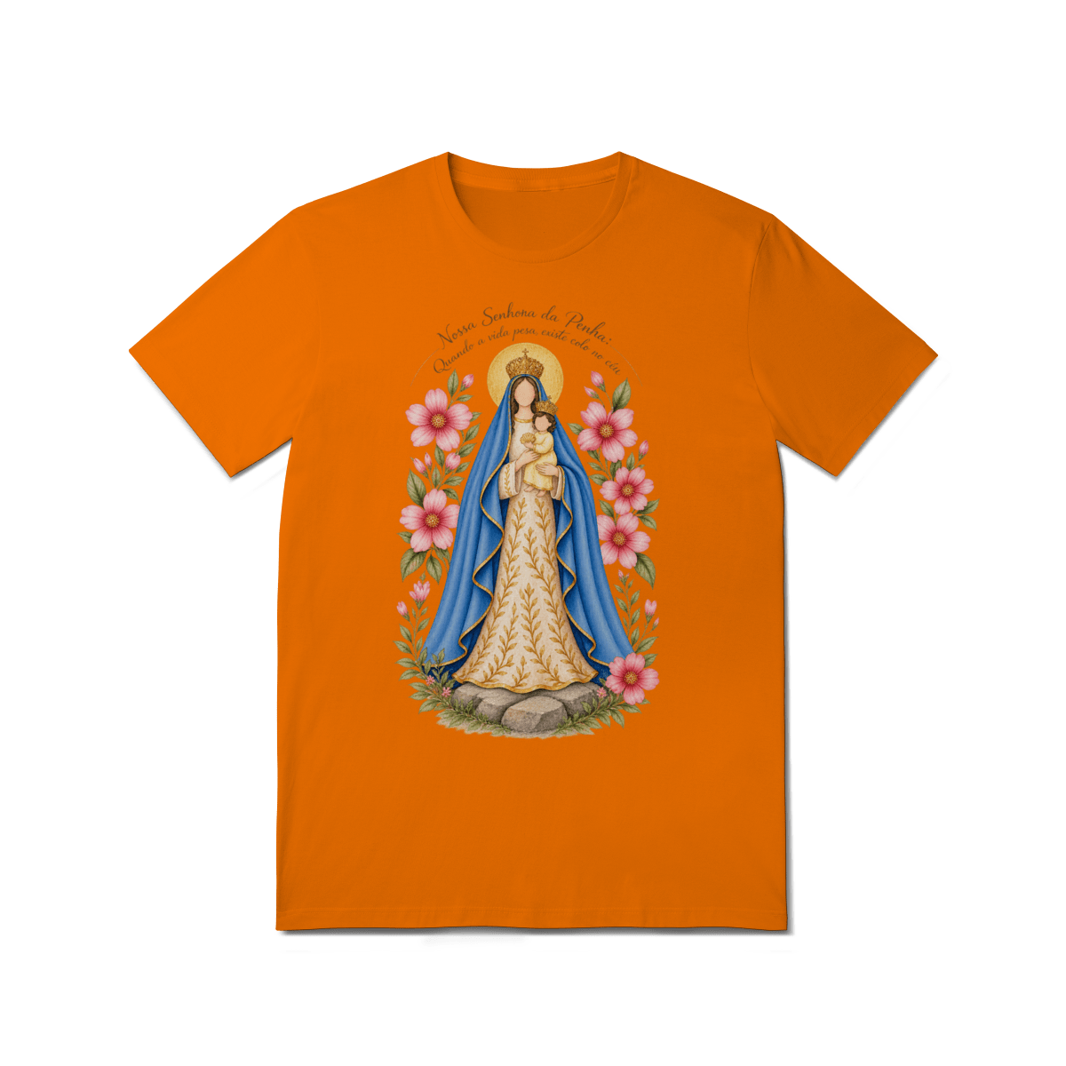 Camiseta Nossa Senhora da Penha – Devoção e Fé - Pray Style