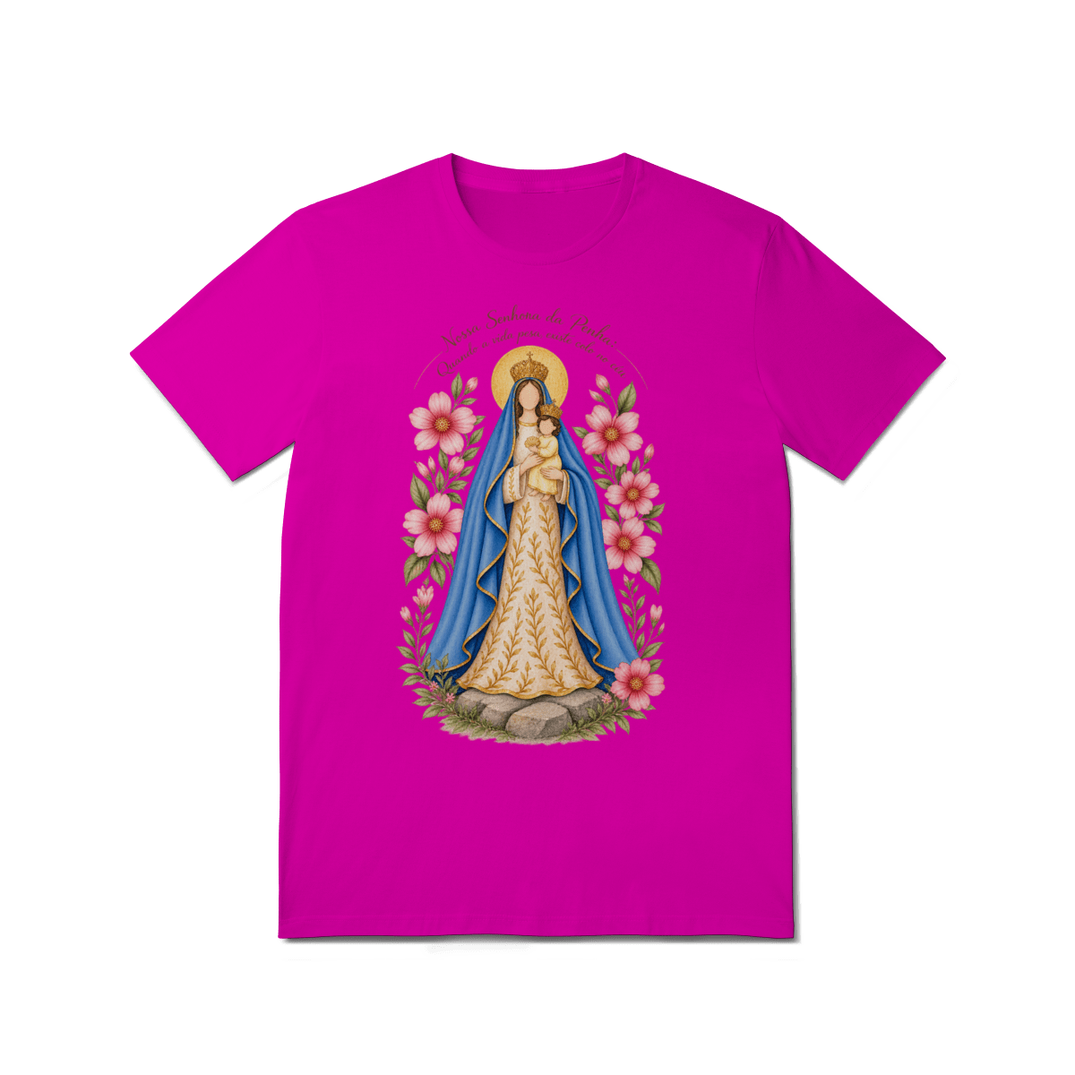 Camiseta Nossa Senhora da Penha – Devoção e Fé - Pray Style