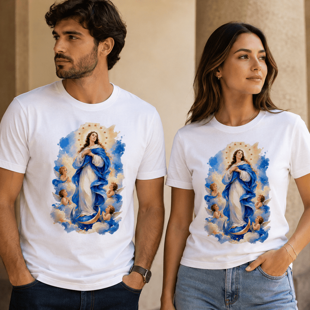 Camiseta Nossa Senhora Imaculada Conceição – Devoção e Fé - Pray Style