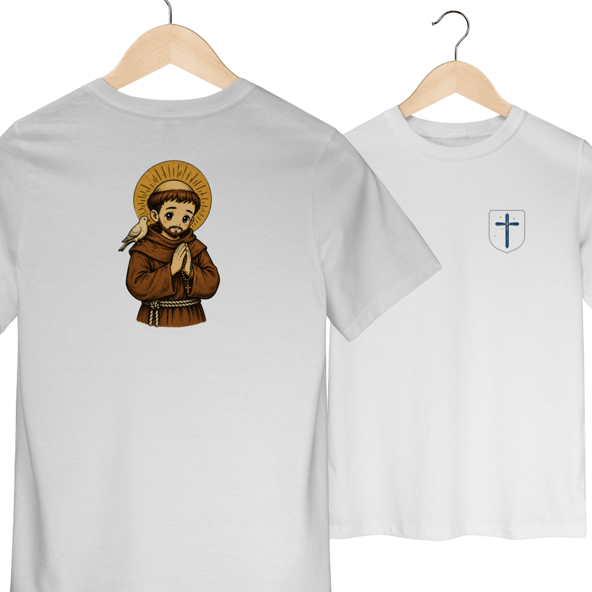 Camiseta São Francisco de Assis – Infantil 2 a 8 Anos - Pray Style