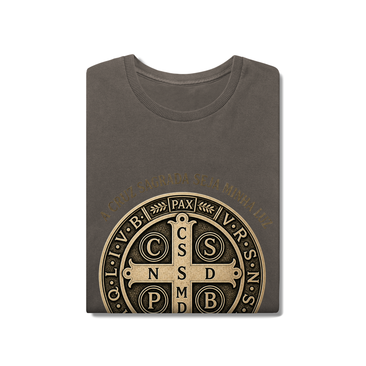 Medalha São Bento "a cruz sagrada seja minha luz"