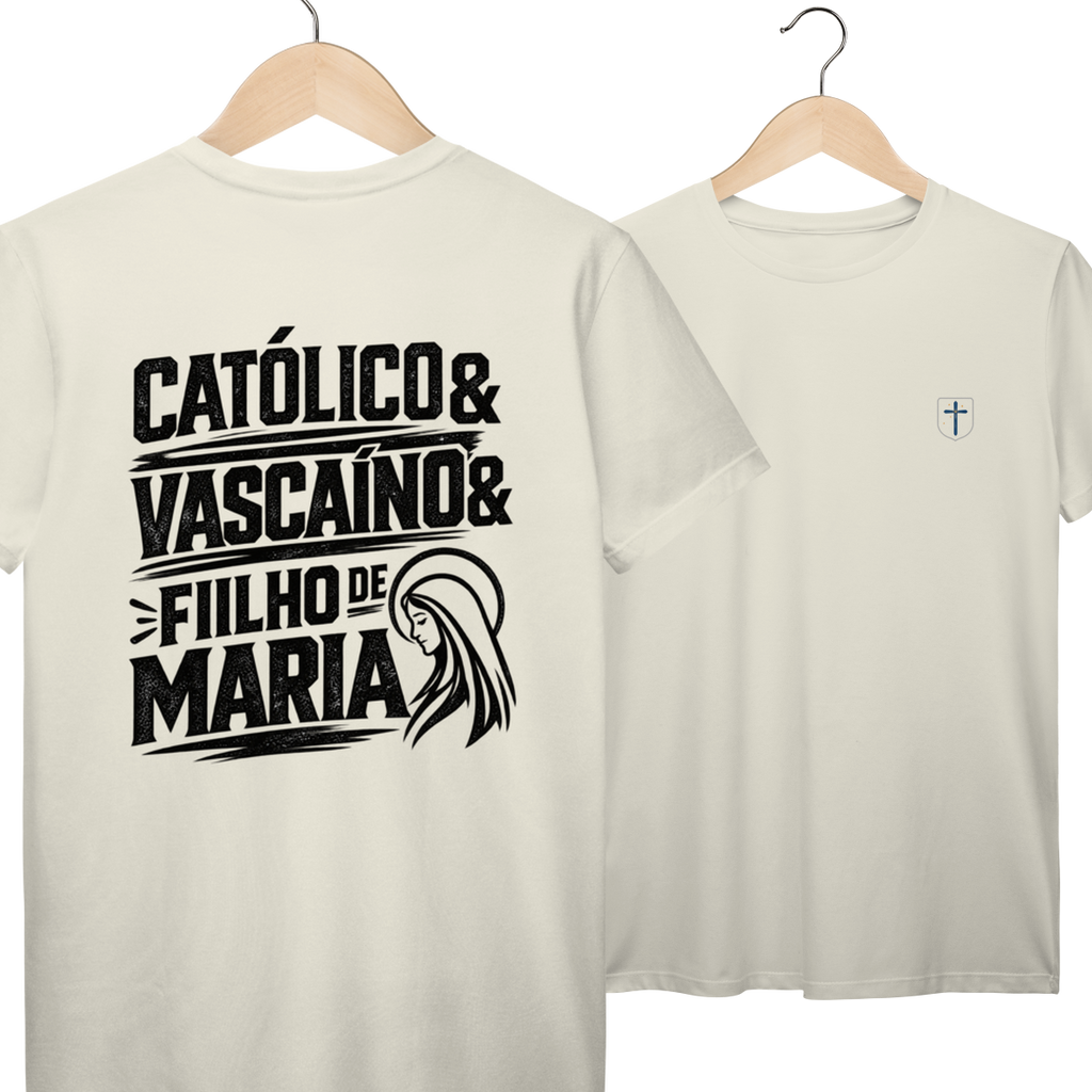 Camiseta Católico, Vascaíno e Filho de Maria | Pray Style | Prime