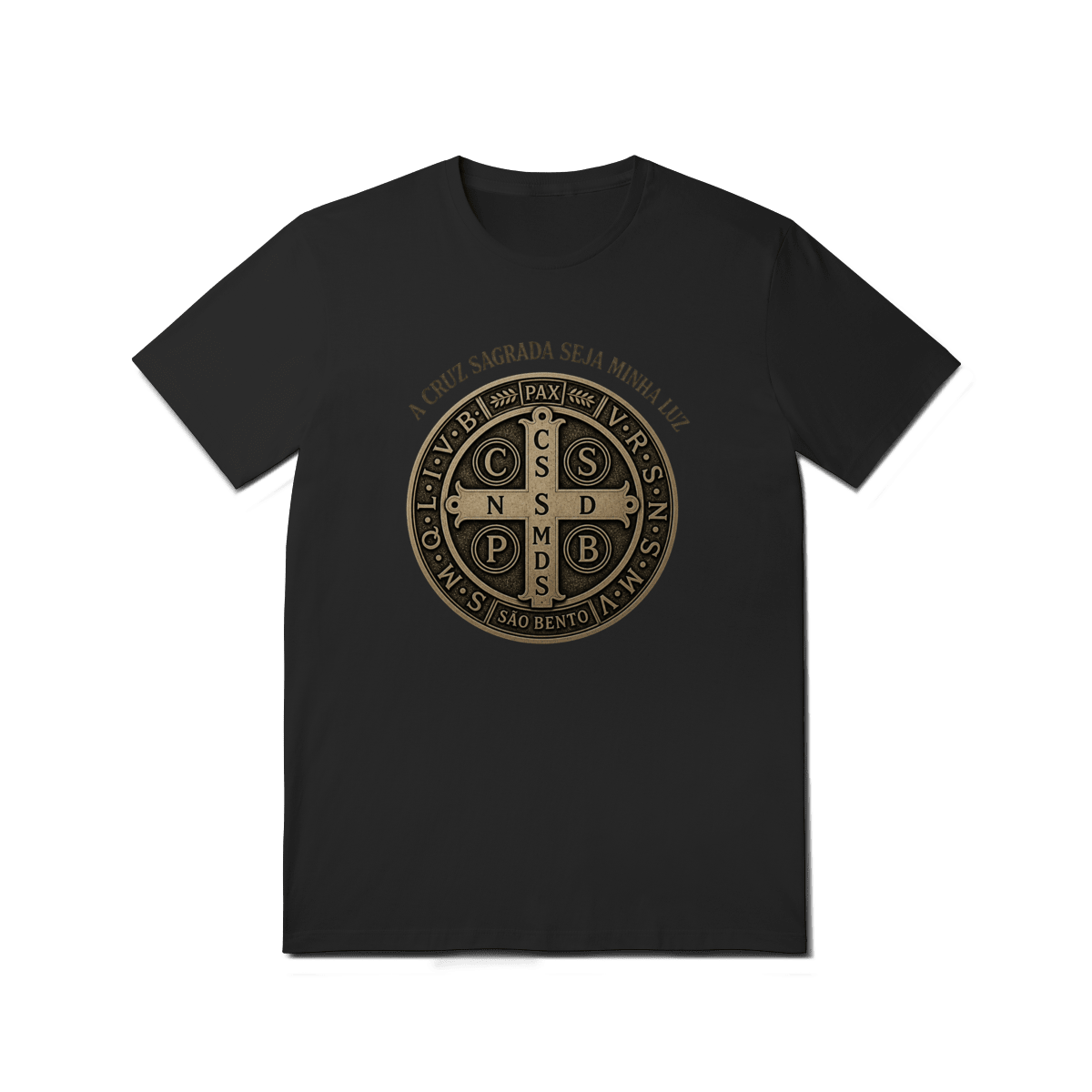 Medalha São Bento "a cruz sagrada seja minha luz" - Pray Style