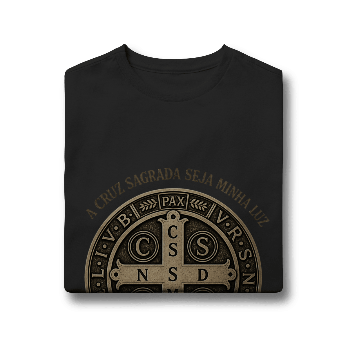 Medalha São Bento "a cruz sagrada seja minha luz" - Pray Style