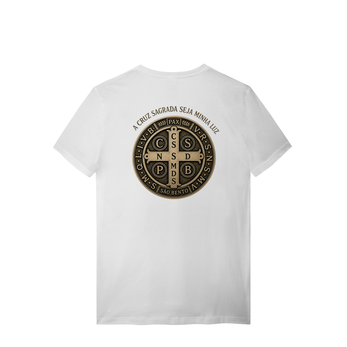 Medalha São Bento (estampa nas costas) - Pray Style