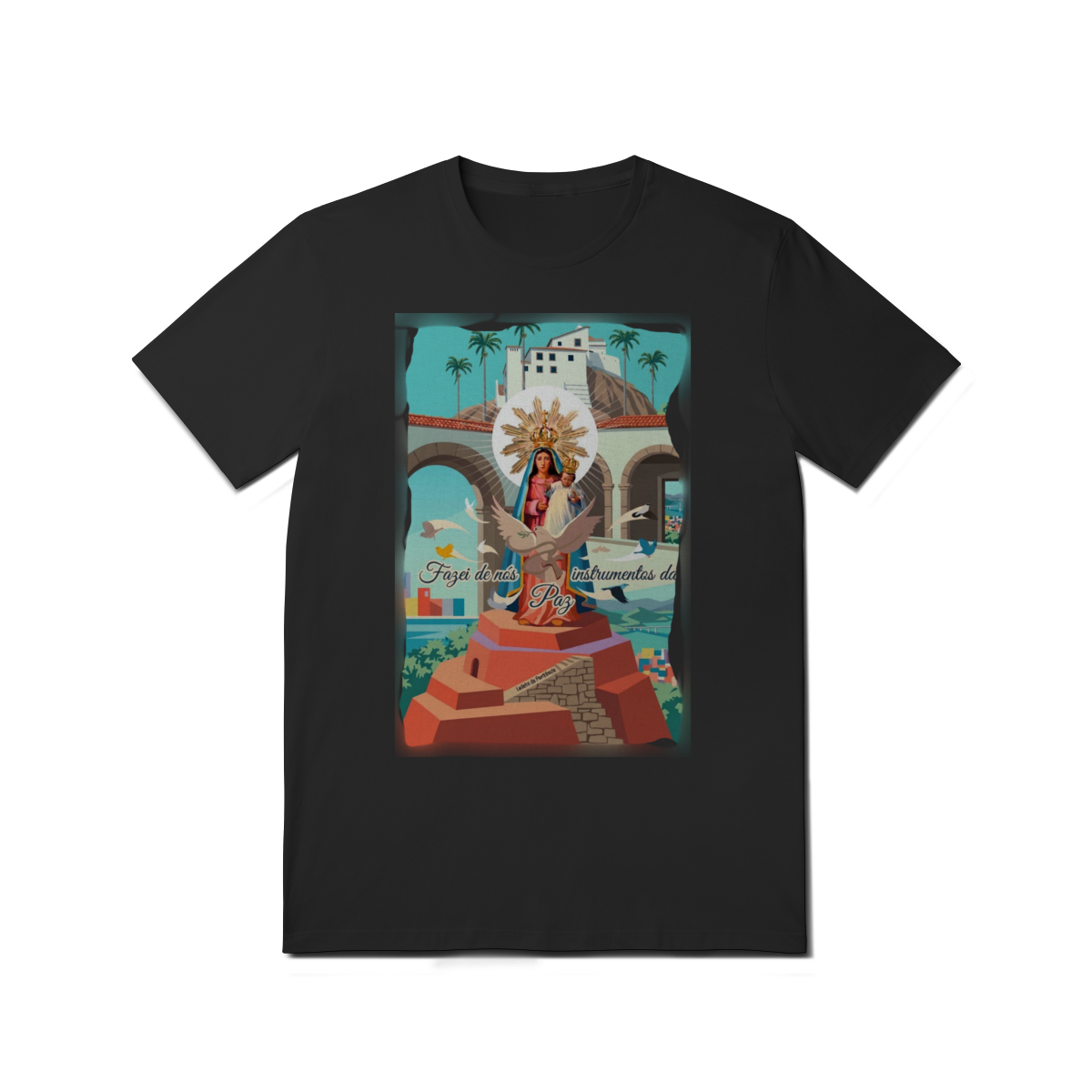 Camiseta Convento da Penha | Pray Style (estampa na frente)