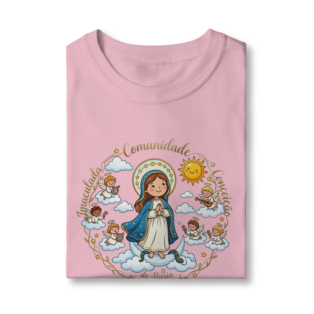 Camisa infantil Imaculadinha - Comunidade Imaculada Conceição de Maria