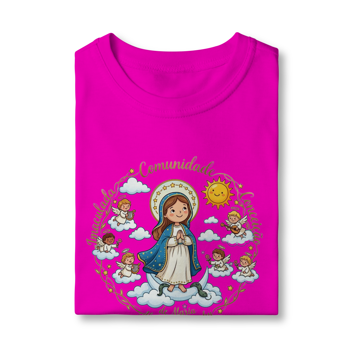 Camisa infantil Imaculadinha - Comunidade Imaculada Conceição de Maria