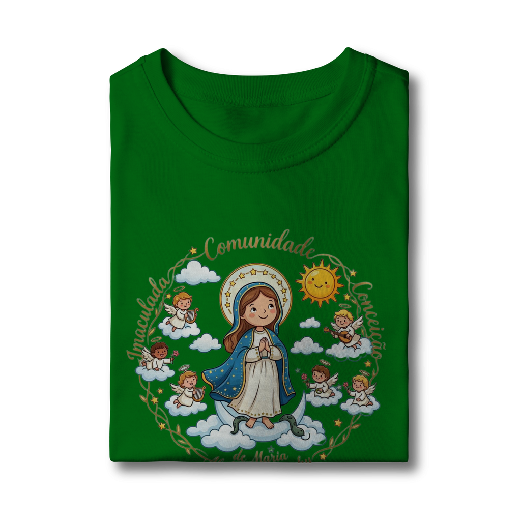 Camisa infantil Imaculadinha - Comunidade Imaculada Conceição de Maria